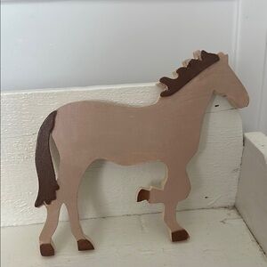 Wooden Horse Decor